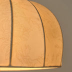 French Dome Table Lamp – 1-Light Ash Wood & Metal Base with Fabric Shade for Bedroom Lumendat