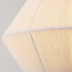 Traditional Japanese Frustum Cone Copper Wood Cotton Cord 1/2/3 Light Pendant Light For Living Room