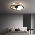 Modern Luxury Circle Copper Acrylic LED Flush Mount Ceiling Light For Bedroom