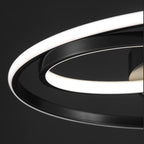 Modern Luxury Circle Copper Acrylic LED Flush Mount Ceiling Light For Bedroom