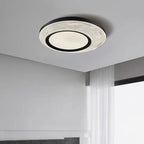Contemporary Nordic Round Aerospace-grade Aluminum Acrylic LED Flush Mount Ceiling Light For Bedroom