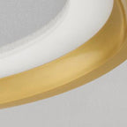 Modern Luxury Round Aluminum Crystal Acrylic LED Flush Mount Ceiling Light For Bedroom