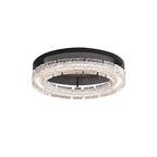 Contemporary Nordic Round Aluminum Resin LED Flush Mount Ceiling Light For Bedroom