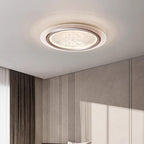 Contemporary Nordic Kids Swan Round Iron Aluminum Acrylic LED Flush Mount Ceiling Light For Bedroom