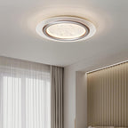 Contemporary Nordic Kids Swan Round Iron Aluminum Acrylic LED Flush Mount Ceiling Light For Bedroom