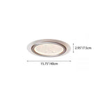 Contemporary Nordic Kids Swan Round Iron Aluminum Acrylic LED Flush Mount Ceiling Light For Bedroom