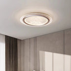 Contemporary Nordic Kids Swan Round Iron Aluminum Acrylic LED Flush Mount Ceiling Light For Bedroom