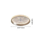 Contemporary Luxury Round Iron Aluminum Acrylic LED Flush Mount Ceiling Light For Bedroom