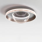 Contemporary Creative Dome Aluminum Acrylic LED Flush Mount Ceiling Light For Bedroom