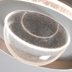 Contemporary Creative Dome Aluminum Acrylic LED Flush Mount Ceiling Light For Bedroom