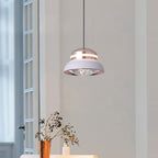 Contemporary Dome LED Pendant Light – Creative Aluminum & Acrylic Hanging Lamp for Bedroom