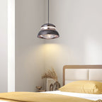 Contemporary Dome LED Pendant Light – Creative Aluminum & Acrylic Hanging Lamp for Bedroom