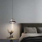 Contemporary Dome LED Pendant Light – Creative Aluminum & Acrylic Hanging Lamp for Bedroom