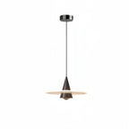Modern Minimalist Cone Pendant Light – Iron & Aluminum LED Ceiling Fixture for Bedroom