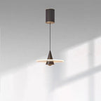 Modern Minimalist Cone Pendant Light – Iron & Aluminum LED Ceiling Fixture for Bedroom