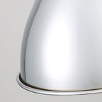 Modern Minimalist Dome Pendant Light 1-Light Iron Metal Ceiling Fixture for Bedroom
