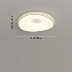 Modern Minimalist Oval LED Ceiling Light – Iron & Acrylic Flush Mount for Bedroom