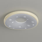 Modern Minimalist Oval LED Ceiling Light – Iron & Acrylic Flush Mount for Bedroom