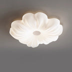 Contemporary Creative Flower LED Ceiling Light – Flush Mount in Iron & PE for Bedroom