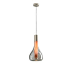 Contemporary Nordic Cone Aluminum Glass 1-Light Pendant Light For Bedroom
