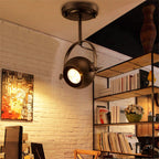 Contemporary Industrial Globe Metal Iron 1/2/3/4 Light Semi-Flush Mount Ceiling Light For Living Room