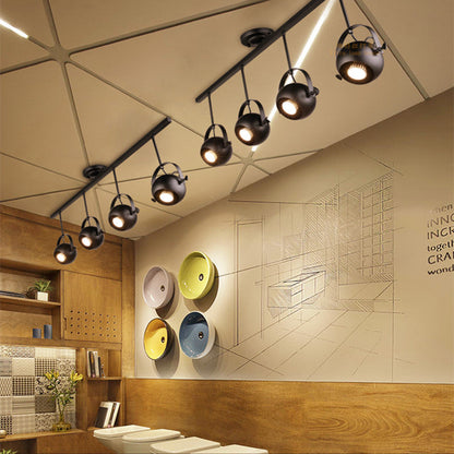 Contemporary Industrial Globe Metal Iron 1/2/3/4 Light Semi-Flush Mount Ceiling Light For Living Room