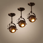 Contemporary Industrial Globe Metal Iron 1/2/3/4 Light Semi-Flush Mount Ceiling Light For Living Room