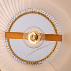 Traditional Chinese Cylinder Bamboo 1-light Pendant Light for Living Room