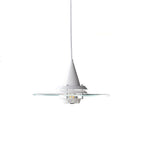 Contemporary Scandinavian Flying Saucer Iron Glass 1-light Pendant Light for Living Room
