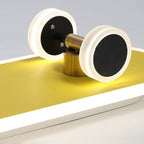 Contemporary Creative Skateboard Rectangular Iron Acrylic LED Flush Mount Ceiling Light for Bedroom