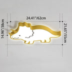 Lumendat Contemporary Creative Kids Cartoon Rhino Iron Acrylic LED Flush Mount Ceiling Light For Bedroom Lumendat