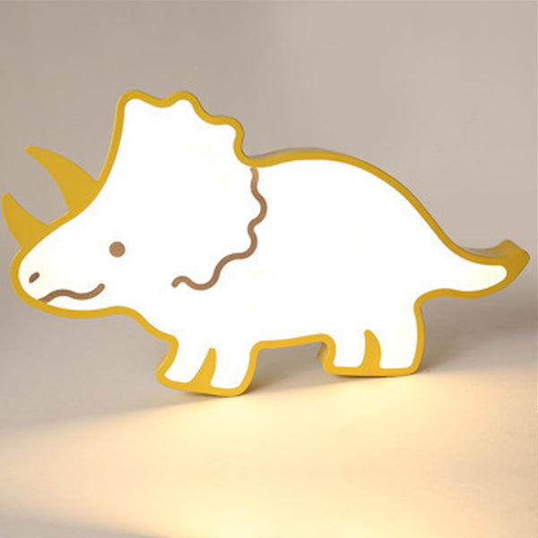 Lumendat Contemporary Creative Kids Cartoon Rhino Iron Acrylic LED Flush Mount Ceiling Light For Bedroom Lumendat