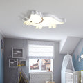 Lumendat Contemporary Creative Kids Cartoon Rhino Iron Acrylic LED Flush Mount Ceiling Light For Bedroom Lumendat