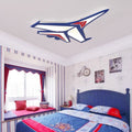 Lumendat Contemporary Creative Kids Cartoon Airplane Iron LED Flush Mount Ceiling Light For Bedroom Lumendat