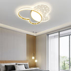 Contemporary Creative Butterfly Metal Acrylic LED Flush Mount Ceiling Light For Bedroom