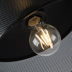 Contemporary Industrial Cylinder Metal Cement 1-light Pendant Light for Living Room BulbSquare