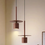 Traditional Chinese Cylinder Iron LED Pendant Light For Bedroom