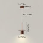 Traditional Chinese Cylinder Iron LED Pendant Light For Bedroom