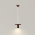 Traditional Chinese Cylinder Iron LED Pendant Light For Bedroom
