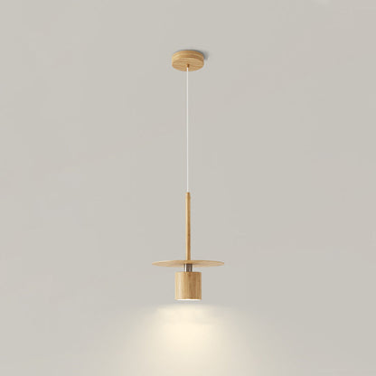 Traditional Chinese Cylinder Iron LED Pendant Light For Bedroom