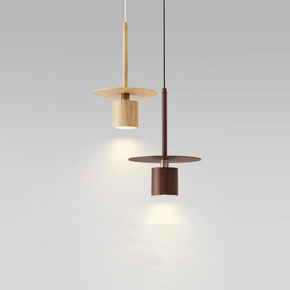 Traditional Chinese Cylinder Iron LED Pendant Light For Bedroom