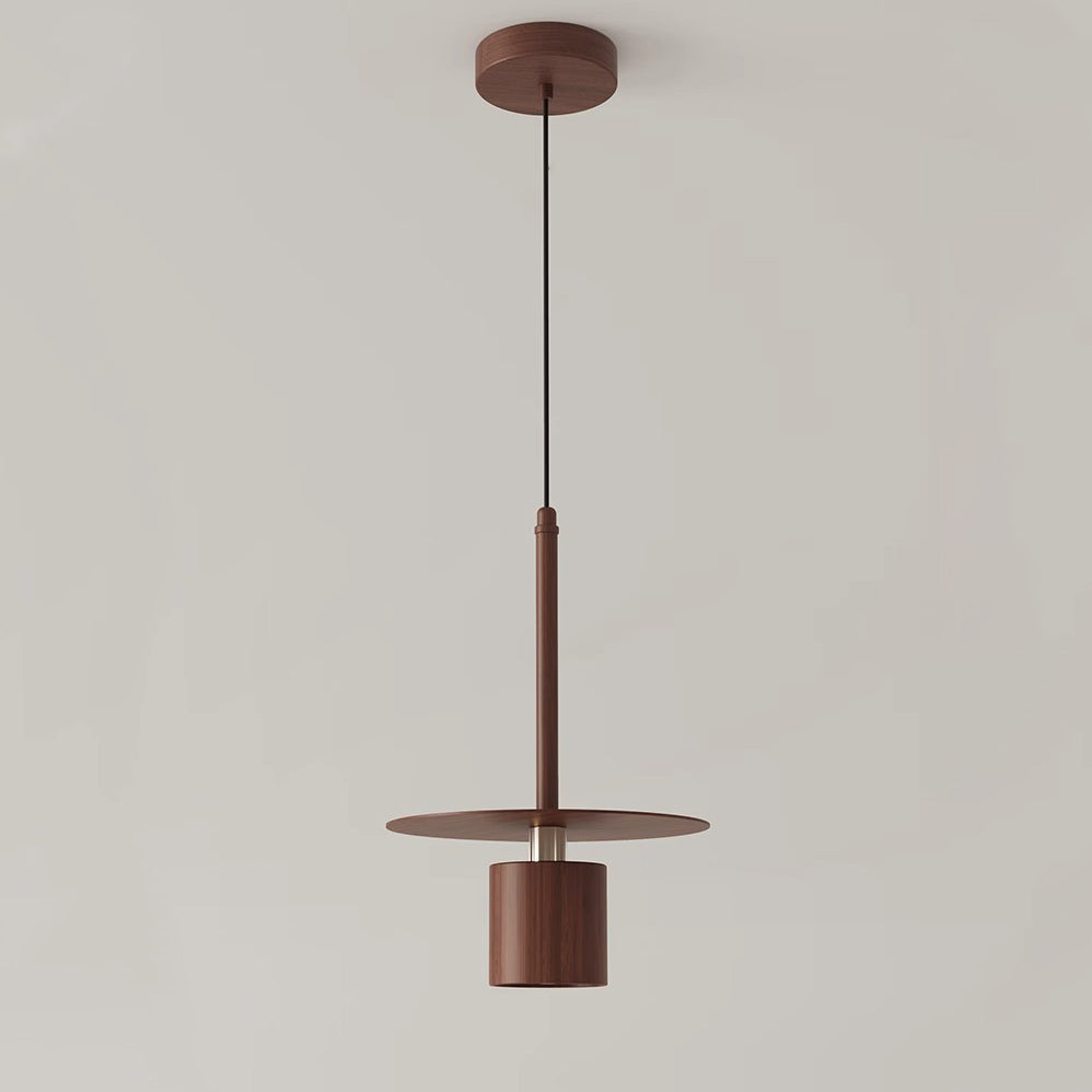 Traditional Chinese Cylinder Iron LED Pendant Light For Bedroom