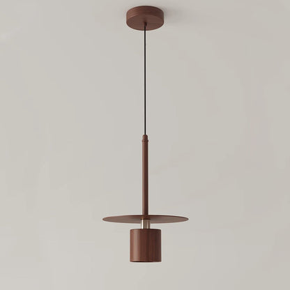 Traditional Chinese Cylinder Iron LED Pendant Light For Bedroom