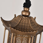 Traditional Chinese Palace Metal 1-light Pendant Light for Hallway