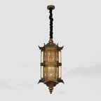 Traditional Chinese Palace Metal 1-light Pendant Light for Hallway