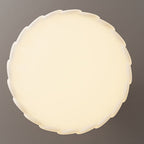 Traditional French Round Iron Pe LED Semi-flush Mount Ceiling Light for Bedroom BulbSquare