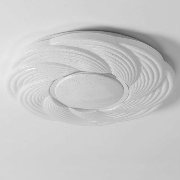 Contemporary Creative Storm Iron Acrylic LED Flush Mount Ceiling Light For Bedroom