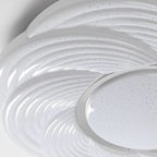 Contemporary Creative Storm Iron Acrylic LED Flush Mount Ceiling Light For Bedroom