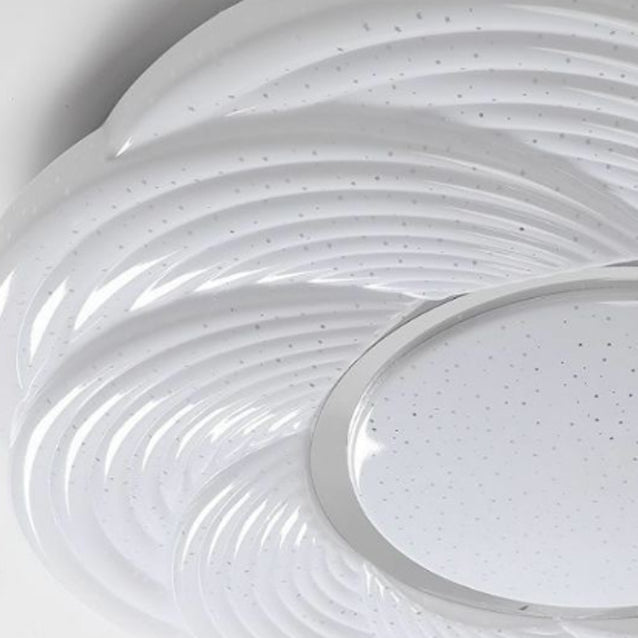Contemporary Creative Storm Iron Acrylic LED Flush Mount Ceiling Light For Bedroom