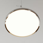 Modern Simplicity Flying Saucer Round Aluminum Acrylic LED Pendant Light For Living Room